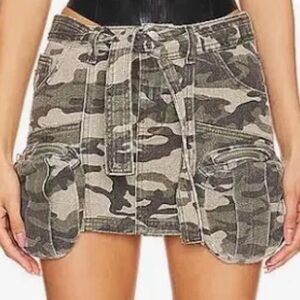 Revolve superdown Camo Mini Skirt with Pockets